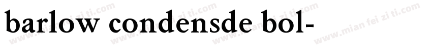 barlow condensde bol字体转换